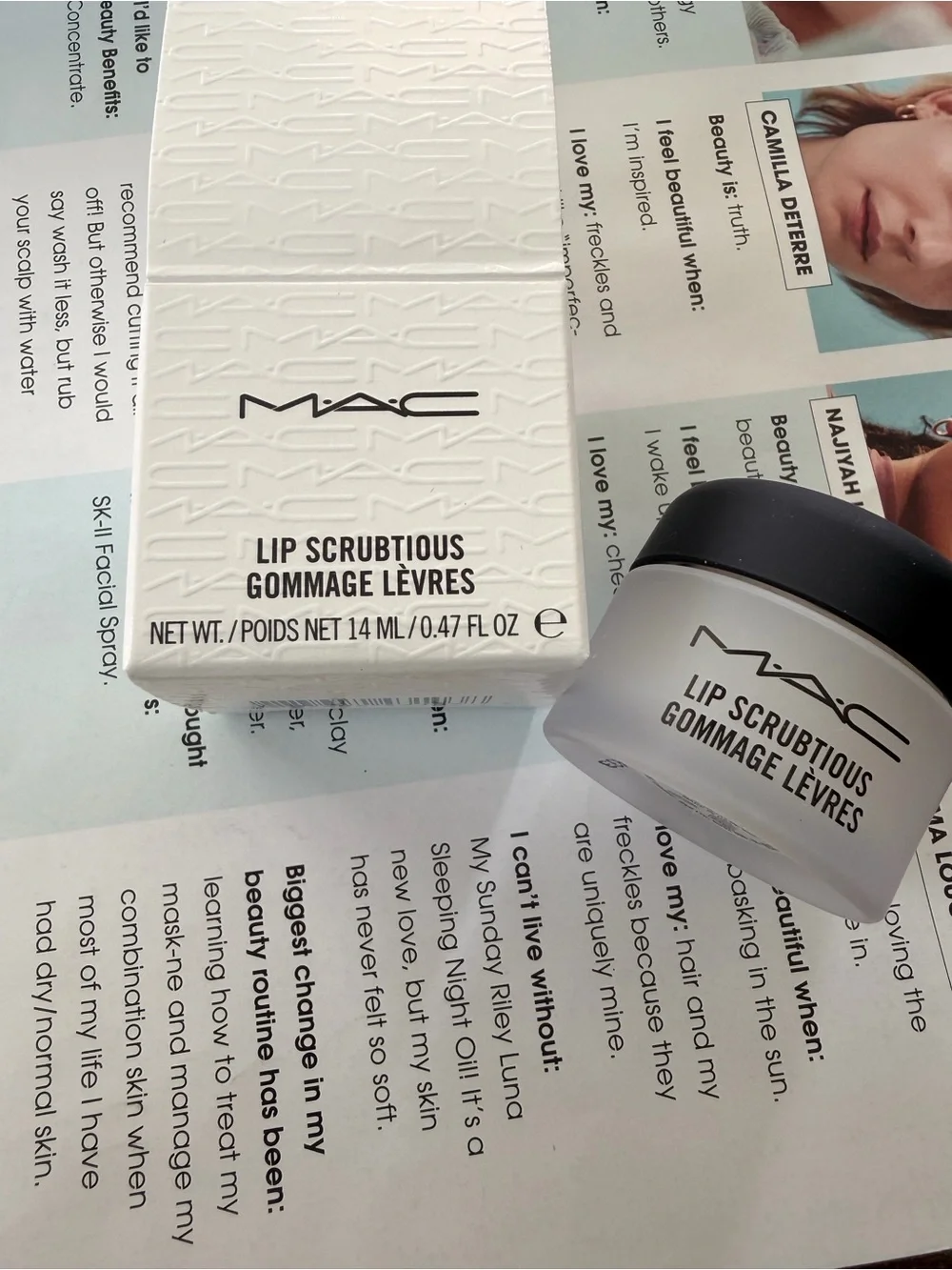 MAC Lip Scrubtious Gommage Levres - Sweet Vanilla - Lip Scrub - 0.47oz/14ml new